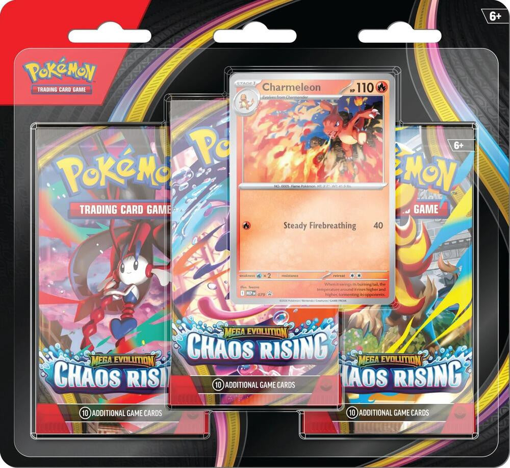 Mega Evolution- Chaos Rising 3 Booster Blister