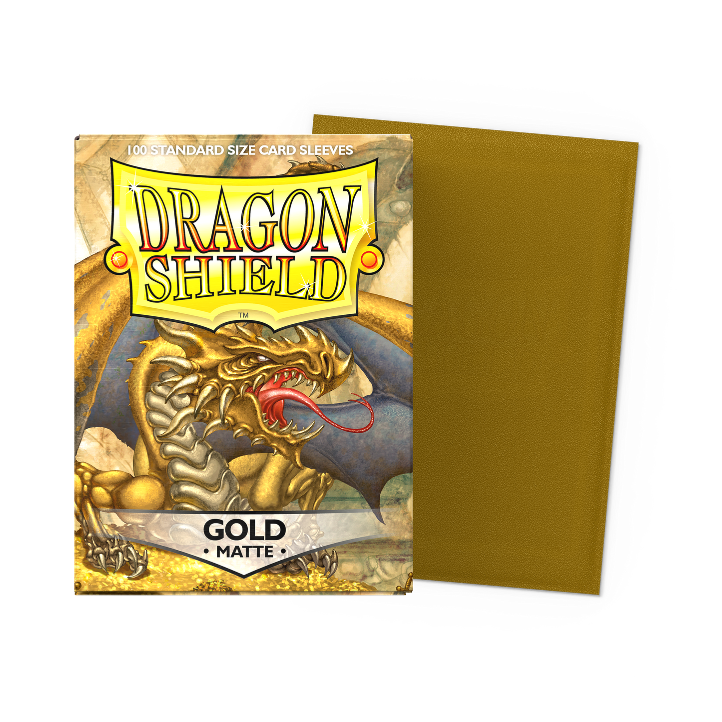 Dragon Shield Matte Gold Sleeves 100 ko