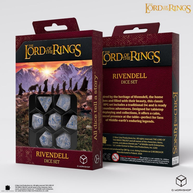 Lord of the Rings: Rivendell Dice Set - Stone