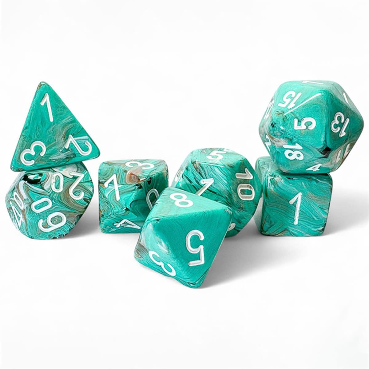 Marble Mega-hedral Oxi-Copper 7-Die Set