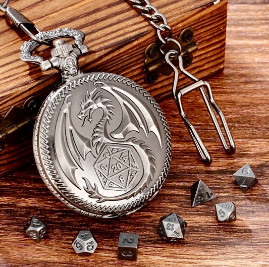 Pocket Watch Shell Dice - Nickel