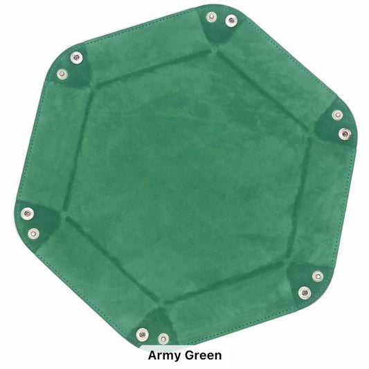 Dice Tray - Army Green Hexagon