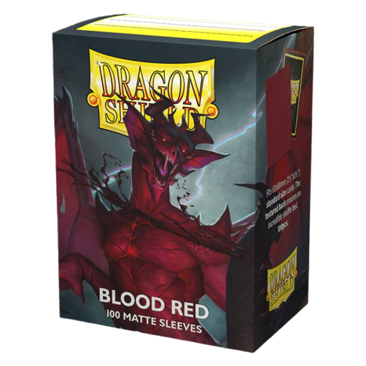 Dragon Shield Matte Blood Red Sleeves 100 ko