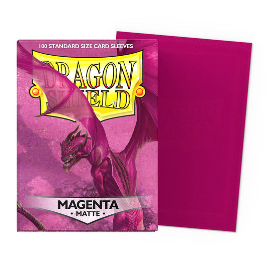 Dragon Shield Matte Magenta Sleeves 100 ko