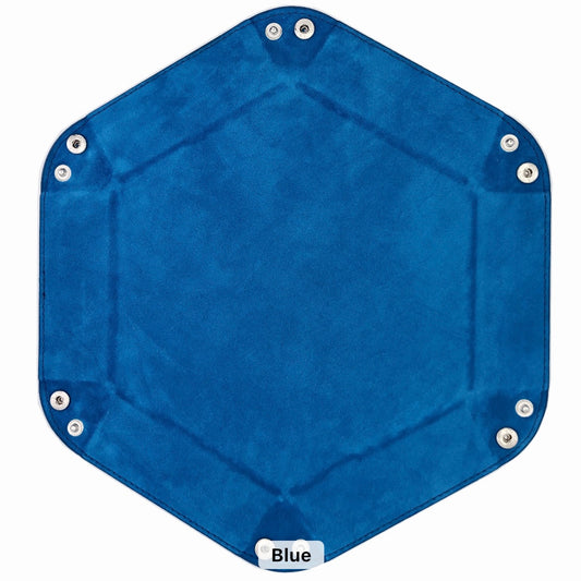 Dice Tray - Blue Hexagon