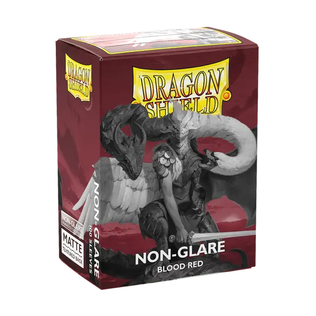 Dragon Shield Non-Glare Blood Red Sleeves 100 ko