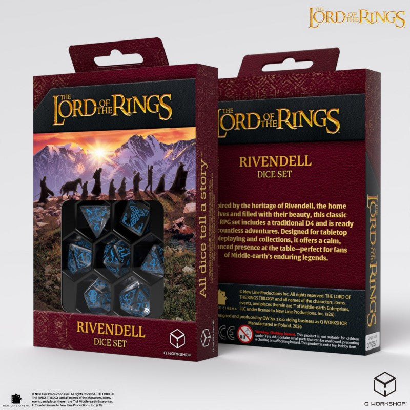 Lord of the Rings: Rivendell Dice Set - Water