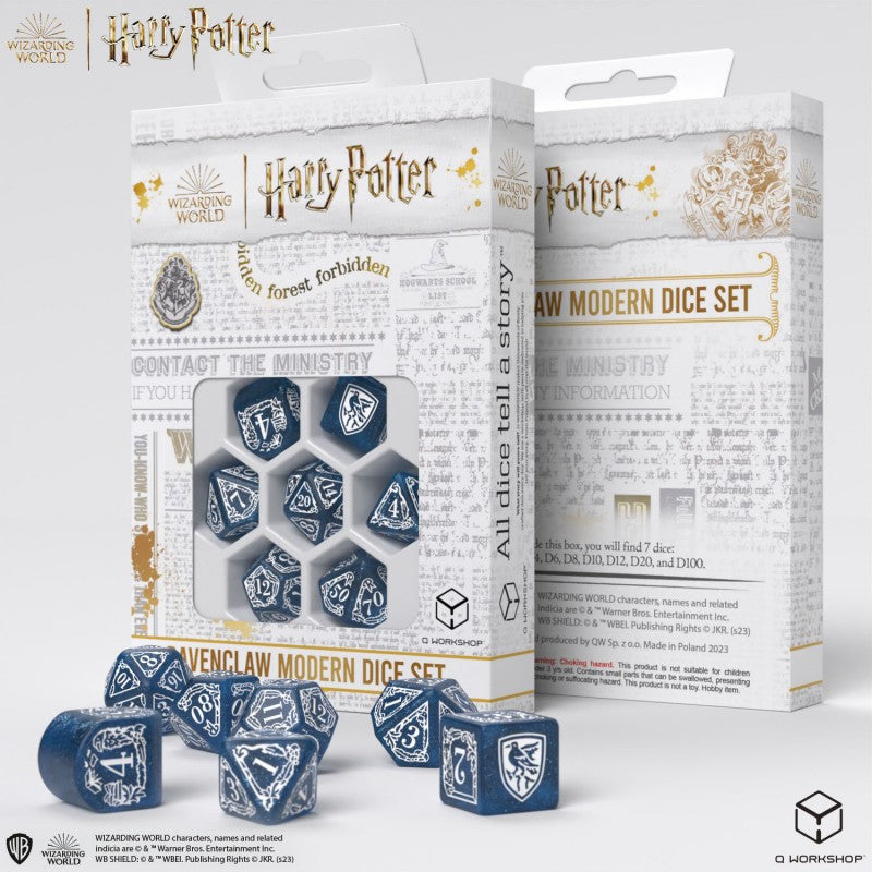 Harry Potter - Ravenclaw Modern Dice Set - Blue
