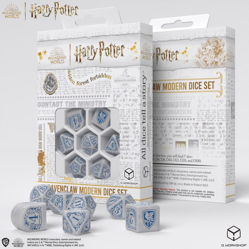 Harry Potter - Ravenclaw Modern Dice Set - White
