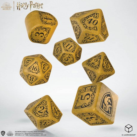 Harry Potter - Hufflepuff Modern Dice Set - Yellow
